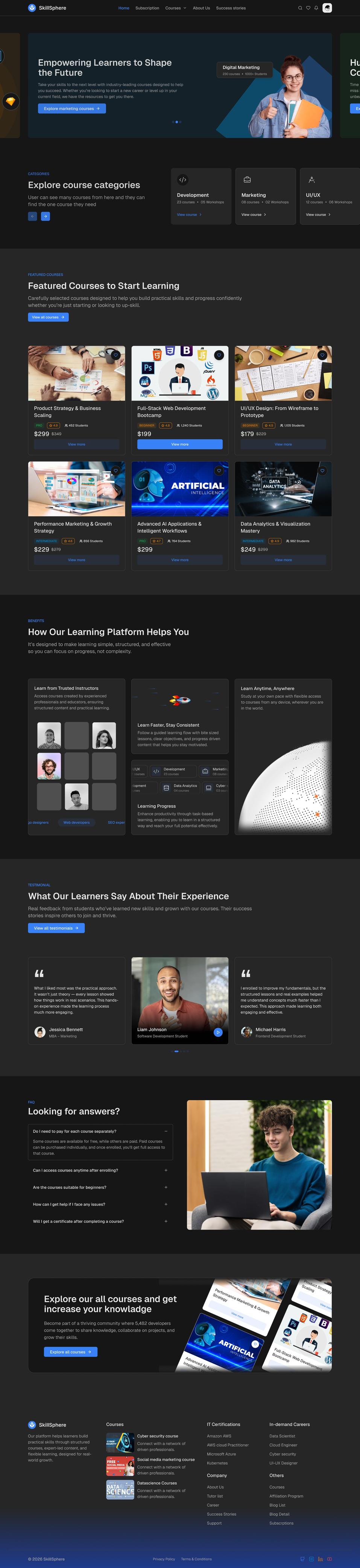 SkillSphere - Shadcn UI LMS Template (Full)-large-image-1