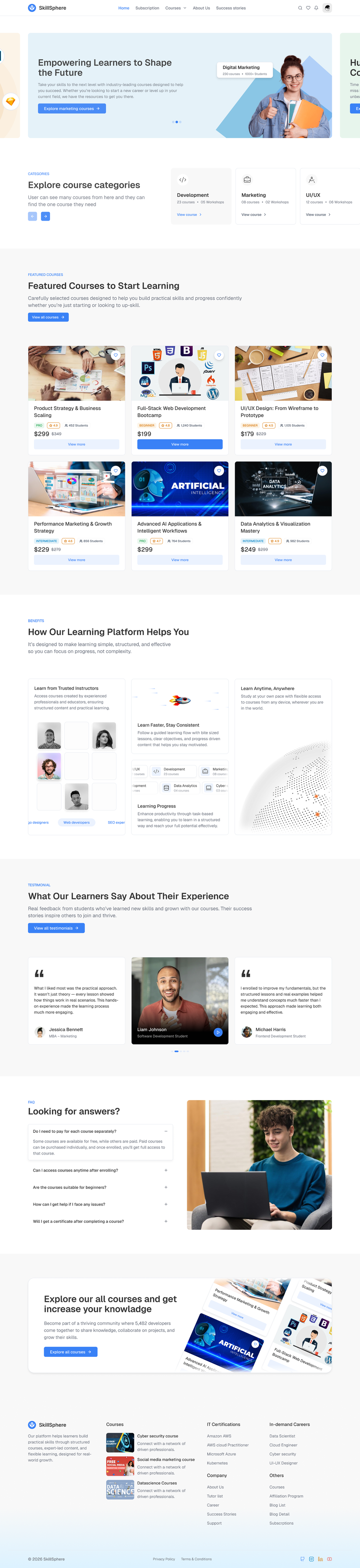 SkillSphere - Shadcn UI LMS Template (Full)-large-image-1