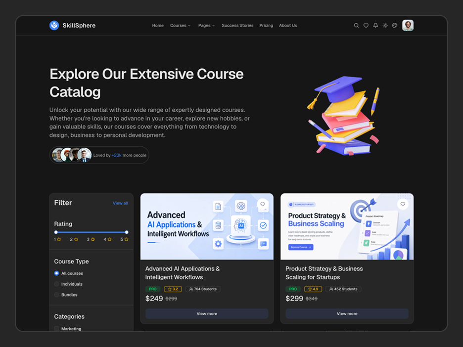 Course List Page