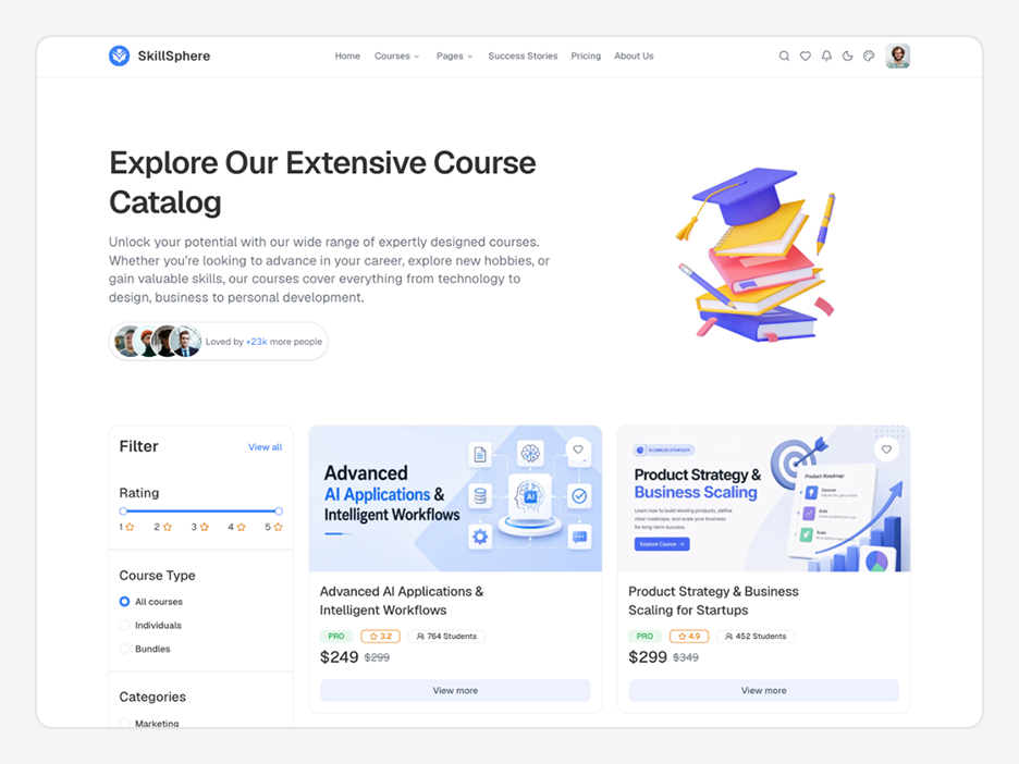 Course List Page