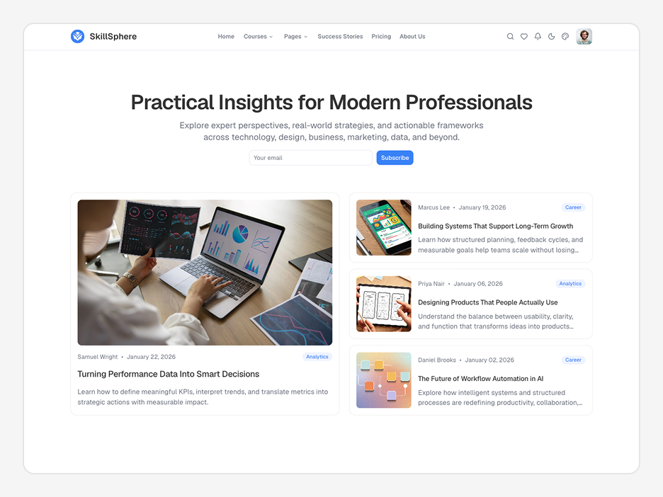 Blog List Page