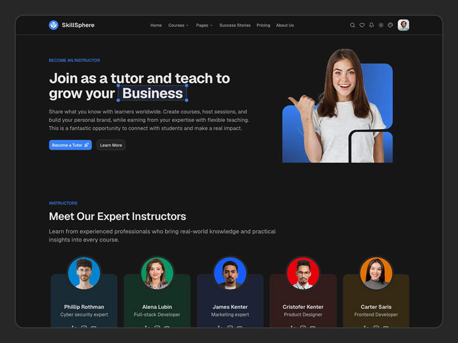 Mentor List Page