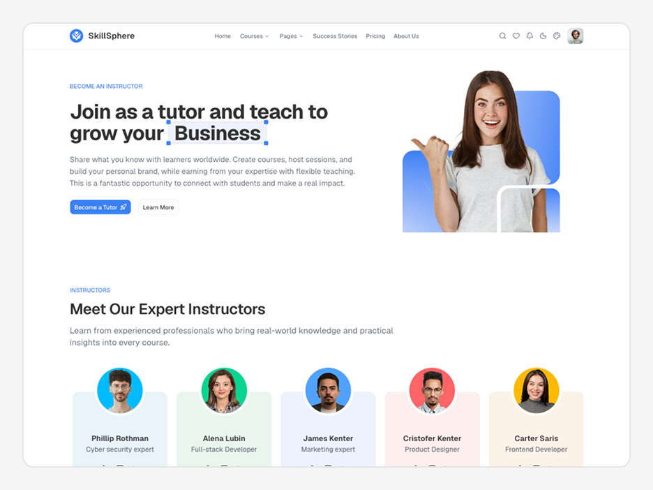 Mentor List Page