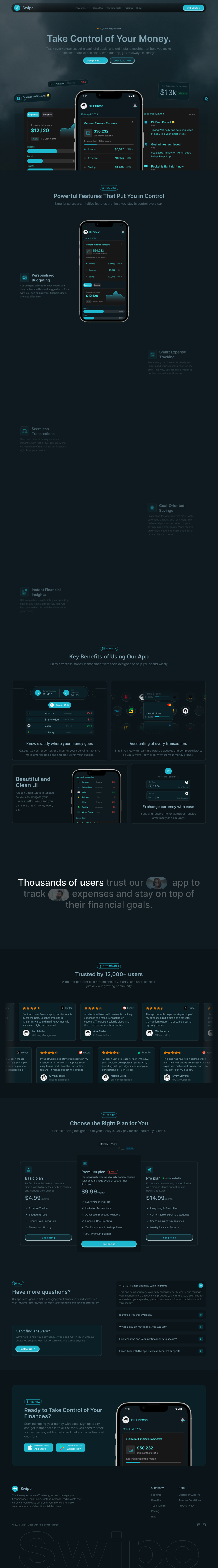 Swipe - Shadcn UI Mobile App Landing Page Template-large-image-1