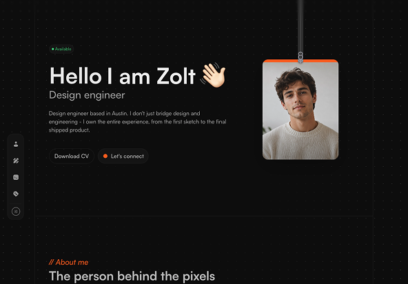 Zolt - Shadcn UI Portfolio Template - Free-small-image-1