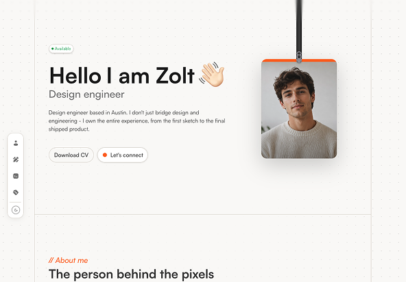 Zolt - Shadcn UI Portfolio Template - Free-small-image-1