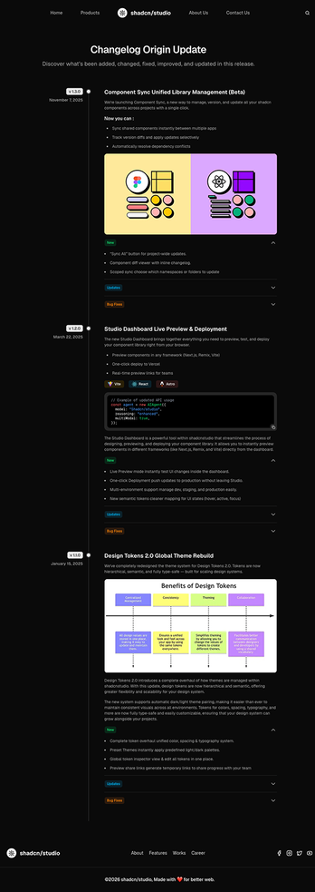 Changelog Page 1
