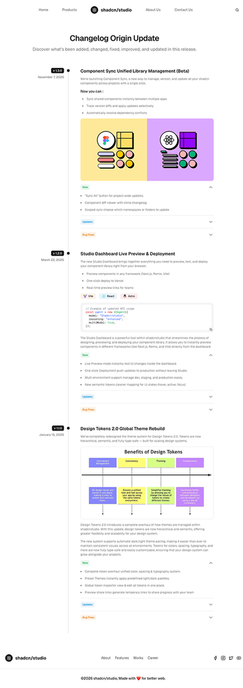 Changelog Page 1