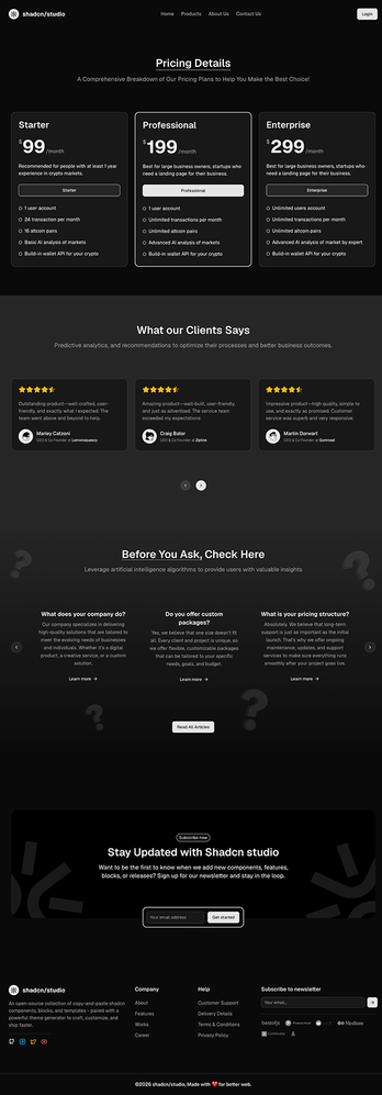 Pricing Page 7