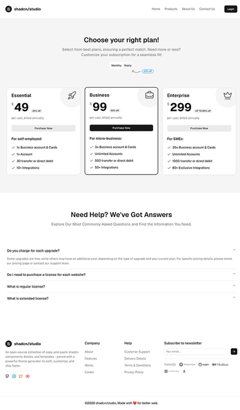 Pricing Page 9