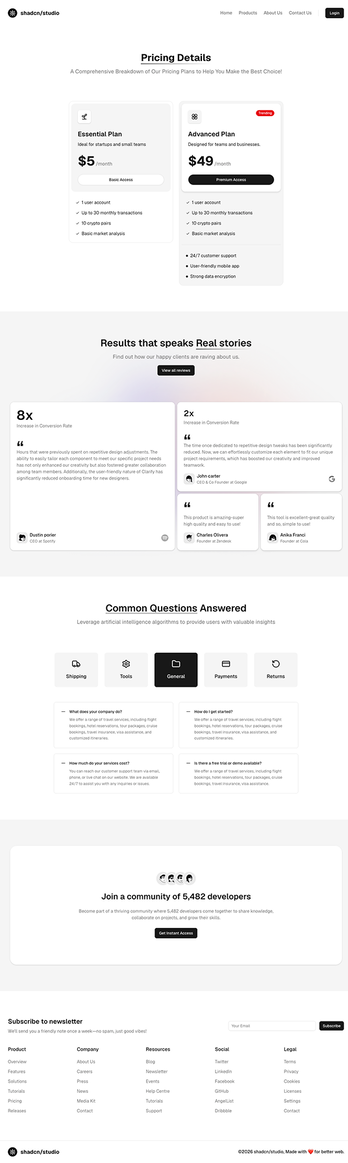 Pricing Page 14