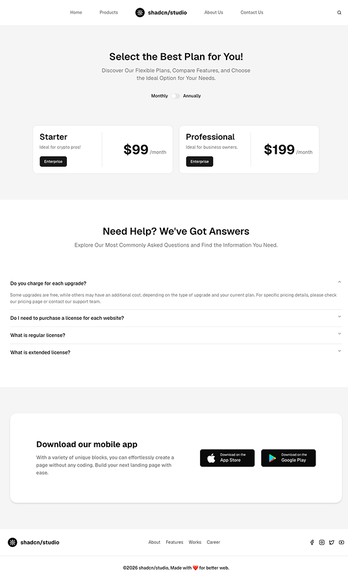 Pricing Page 16